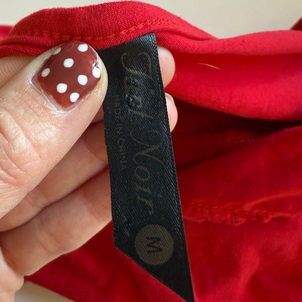 red holiday slipdress size medium - Picture 5 of 6